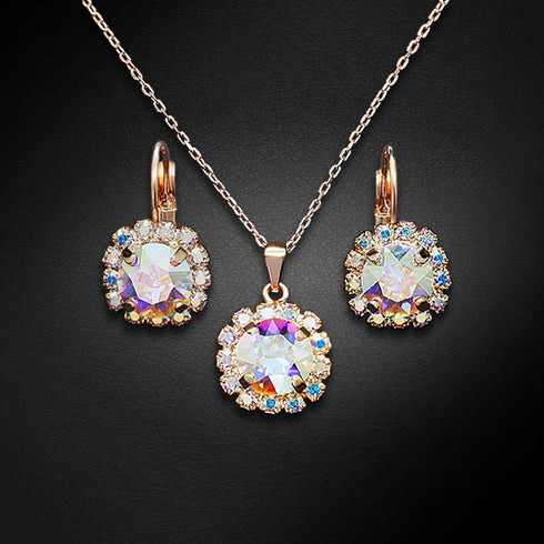 Rinkinys "Puošnumas II (Aurore Boreale)" su Swarovski™ kristalais